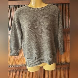 Romeo and Juliet Couture Green/Black Heather Sweater sz M
